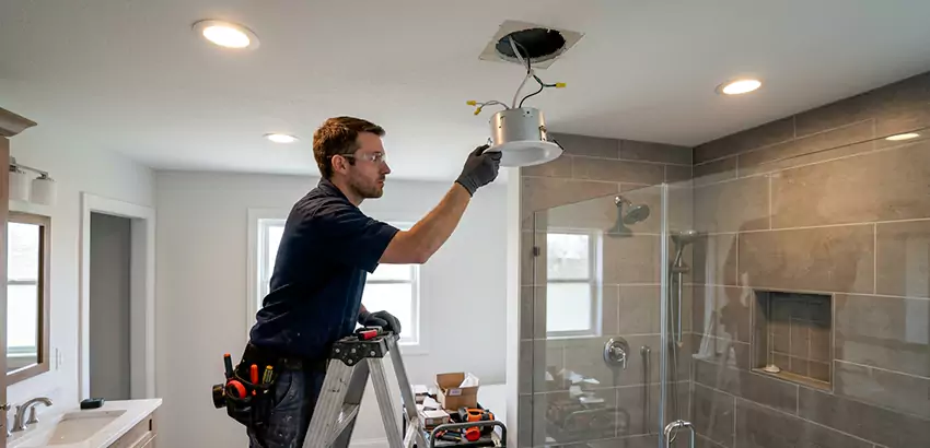 Bathroom and Shower Recessed Lighting Installation in Lewis Center