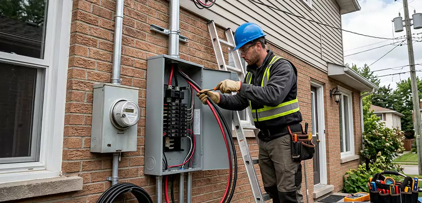 Outdoor Subpanel Installation in Lewis Center